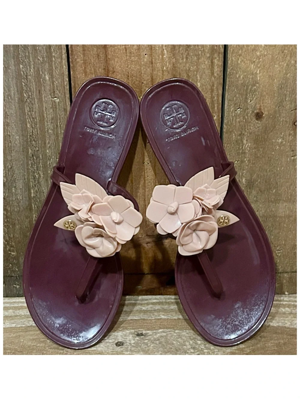 Tory Burch burgundy pink